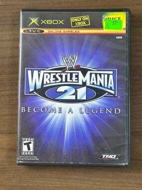 WWE WrestleMania 21 Microsoft Xbox Original Game THQ NTSC With Case No Manual